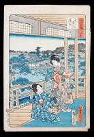 Hiroshige AND Toyokuni. "Shenobazu Pond" (1864)