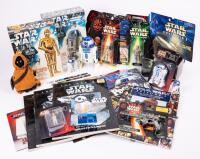 Collection of Vintage and Modern Star Wars Memorabilia &acirc;&euro;&rdquo; Figures, Model Kits, Books, and Magazines