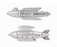 Two Vintage Buck Rogers Rocket Ship Toys, Tootsietoy, ca. 1930s&acirc;&euro;&ldquo;40s