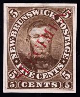 New Brunswick 1860 5&Acirc;&cent; Connell Plate Proof