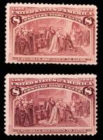 Group Of Two O.g. 8c Columbian.