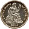 1884 10&Acirc;&cent; Seated Liberty NGC PF65 Cameo