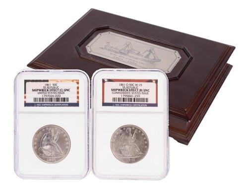 1861 and 1861-O "Shipwwreck Coins of the SS Republic"