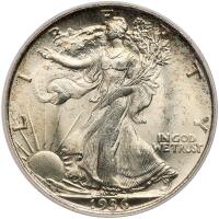 1936 Liberty Walking 50C PCGS MS66