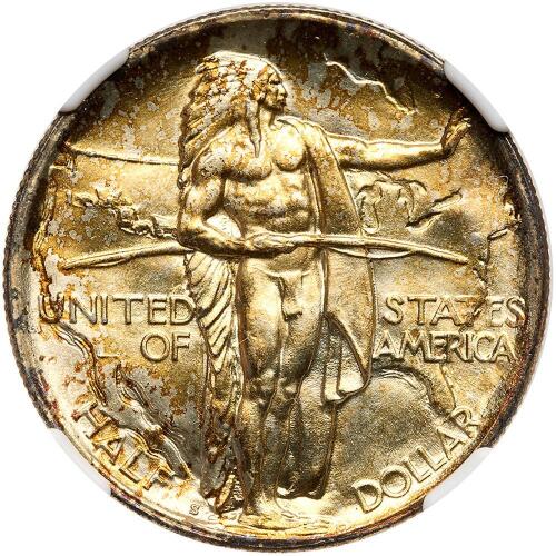 1926-S Oregon Trail 50C NGC MS66