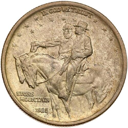 1925 Stone Mountain Half Dollar Double Die Obverse