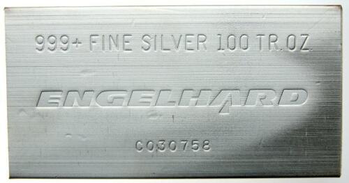 999+ Fine Silver 100 Troy Oz Engelhard Silver Bar