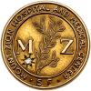 Judaica 10K Gold and Diamond Mount Zion Hospital and Medical Center Cuff Link