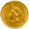 1855 $1 Gold PCGS Unc Details