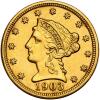 1903 $2.50 Gold Sharpness of About Unc