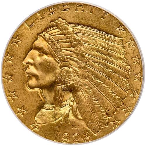 1926 $2.50 Indian PCGS MS64