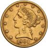1893 and 1901 $5.00 Liberty EF40