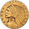 1908 $5 Indian VF30