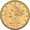 1881-S $10 Liberty AU55
