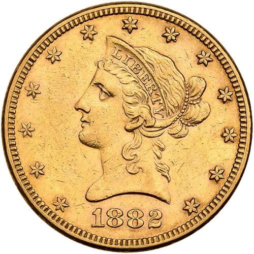 1882 $10 Liberty EF40