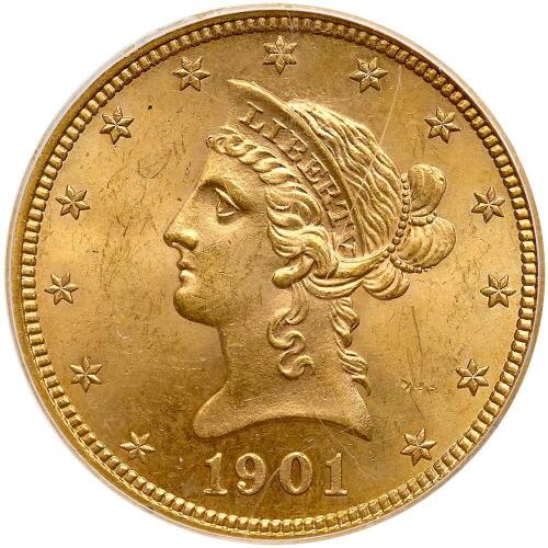 1901 $10 Gold PCGS MS63