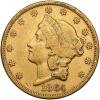 1864 $20 Liberty VF30