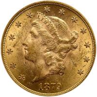 1879 $20 Liberty PCGS MS61