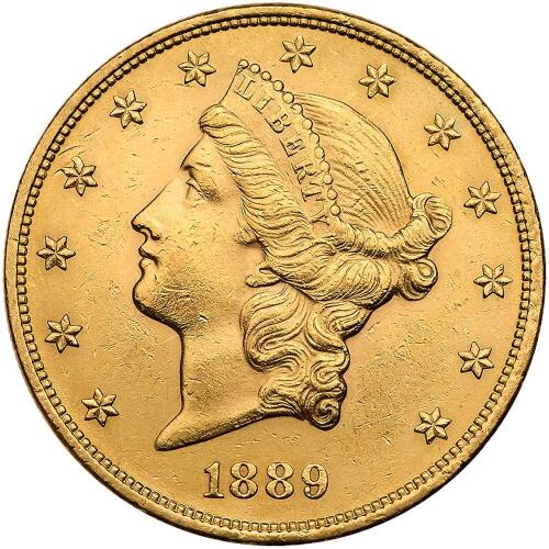 1889 $20 Liberty MS60