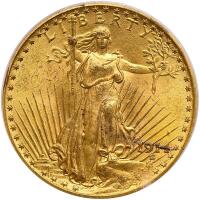 1914 $20 Gold PCGS MS62