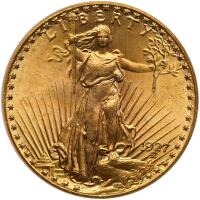 1927 $20 St. Gaudens PCGS MS65