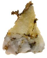 Gold Nugget on Quartz from the 16-1 Mine in Grass Valley, Nevada County, California