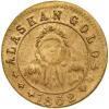 Alaska Gold Token. 1862 2-Too WAH Brilliant Unc