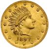 Alaska Gold Token. 1897 One Pinch Gem Brilliant Unc
