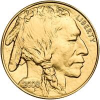 2008. $50.00 Buffalo 1 ozt .9999 Fine Gem Uncirculated