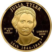 2009-W. $10.00 Julia Tyler &Acirc;&frac12; ozt .9999 Fine NGC PF69 Ultra Cameo