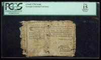 Georgia, 1776, Two Shillings And Six Pence PCGS Fine 15 Rare