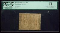 Continental, February 17, 1776, One Third Of A Dollar PCGS Fine 15
