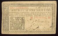 New Jersey, March 25, 1776. One Shilling VF