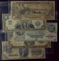 5-piece lot of Popular Large Size Notes