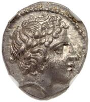 Macedon, Olynith. Chalcidian League c. 432-348 BC. Silver Tetrobol (2.41 g) 15mm
