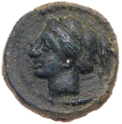 Sicily, Kamarina. &Atilde;&dagger; Onkia 13 mm, (1.71 g), ca. 339-300 BC