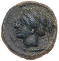 Sicily, Kamarina. &Atilde;&dagger; Onkia 13 mm, (1.71 g), ca. 339-300 BC
