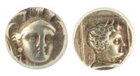 Lesbos, Mytilene. Ca, 377-326 BC. Electrum 1/6 Stater, 10 mm