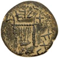 Bar Kokhba Revolt. 132-135 CE. Year One, Middle Bronze (5.13g) 21 mm VF