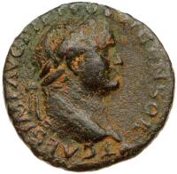 Judaea Capta. Titus, AD 79-81. AE As (7.87g), 26 mm VF