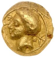 Cyrenaica, Cyrene (Kyrene). Ca. 331-313 BC. Gold 1/10th Stater (0.85g) 8 mm