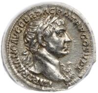 Trajan, AD 98-117. Silver Denarius, 18 mm.