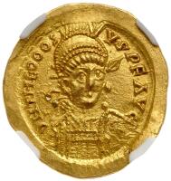 Germanic Invasions. Ca. Mid-late 5th Century AD. Gold Solidus (4.38g) 20mm