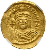 Maurice Tiberius, 582-602. Gold Solidus (4.34 g) 20 mm