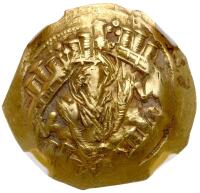 Andronicus II & Michael IX, 1295-1320. Gold/EL Hyperpyron (4.01g) 25mm