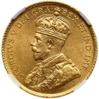 Canada. 5 Dollars, 1913 NGC MS63