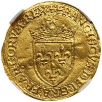 France. Ecu d'or au soleil, ND NGC AU55