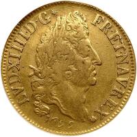 France. 2 Louis D'Or, 1699-A (Paris) NGC VF30