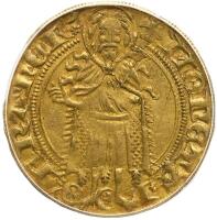 German States: Frankfurt am Main. Goldgulden, ND ANACS EF40