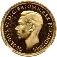 Great Britain. Proof 1/2 Sovereign, 1937 NGC PF64 Cameo